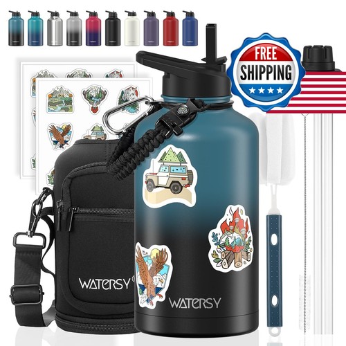 64oz insulated water bottle - water,