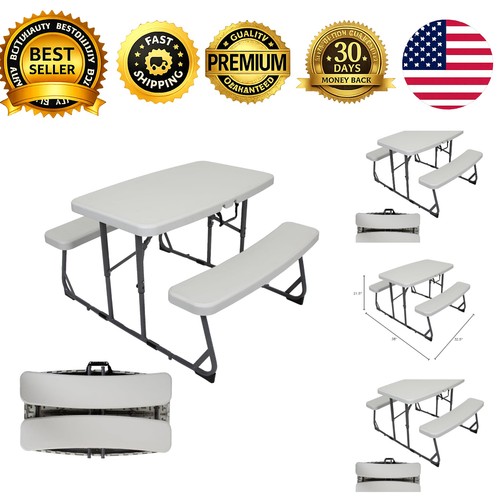 Kids picnic table 940 white - picnic,