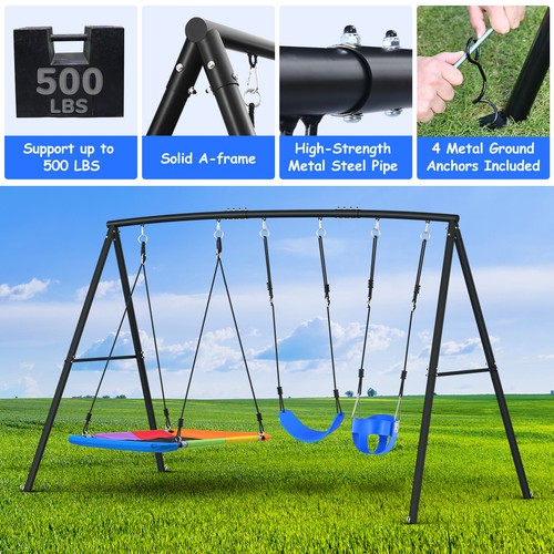 440lbs swing set - swing, backyard