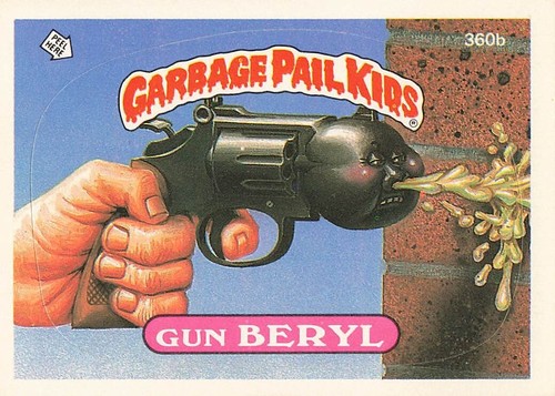 Garbage pail kids gun - garbage,