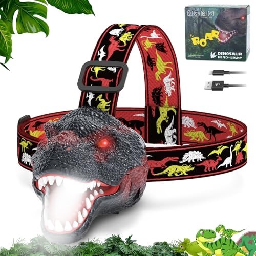 Dinosaur headlamp for kids - dinosaur,